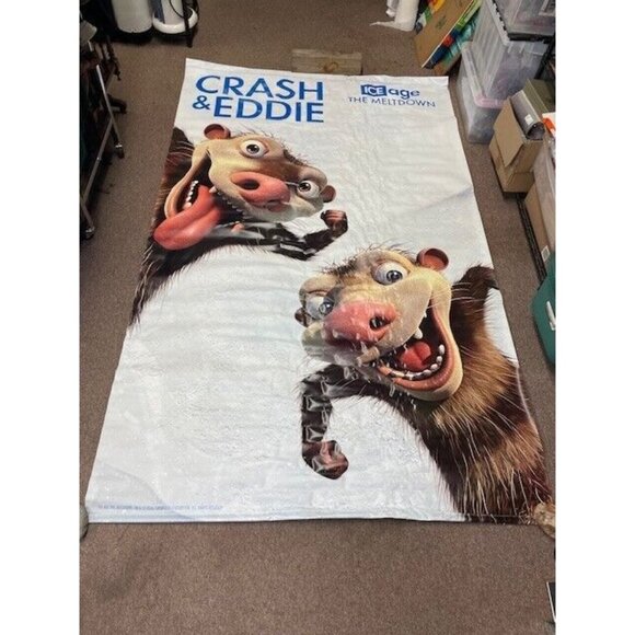 Ice Age The Meltdown Crash & Eddie Movie Promotional "Poster" 59"x95" Huge Roll